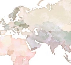 SET MAPA MUNDO PASTEL - comprar online