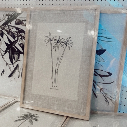 CUADRO PALM LINE TEXTIL