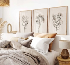 TRIPTICO FLOR SECA NEUTRAL x3