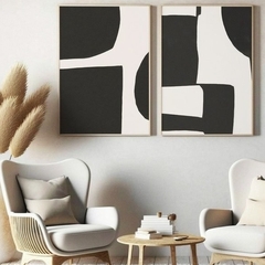 SET ABSTRACT FORMAS BLACK X2