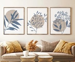 TRÍPTICO BOTANICO BLUE x3