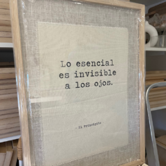 CUADRO FRASE PRINCIPITO