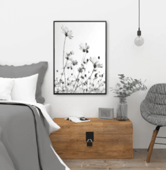 CUADRO FLORES B&N