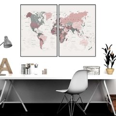 SET MAPA MUNDO x2
