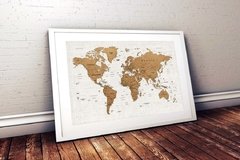 CUADRO MAPA MUNDO TERRA