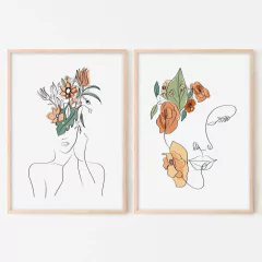 SET MUJERES FLORALES - comprar online
