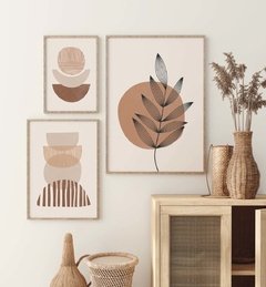 TRÍPTICO BOHO BOTANICO ABSTRACT variete