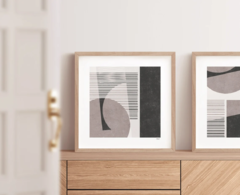 SET ABSTRACT GEOMETRICO VISON x2