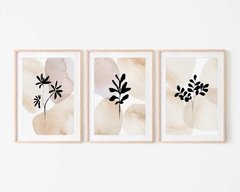 TRÍPTICO FLOR NEUTRAL x3 - comprar online