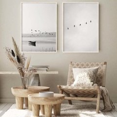 SET BIRD BLANCO Y NEGRO x2