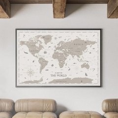 CUADRO MAPA MUNDO NEUTRO