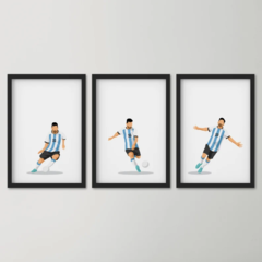 TRÍPTICO MESSI ARGENTINA x3