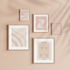SET CUADROS FLOWER PINK x5 - comprar online