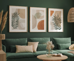 TRIPTICO HOJA TERRA NEUTRO x3 - comprar online