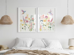 SET FLORES Y COLIBRÍ x2 - comprar online