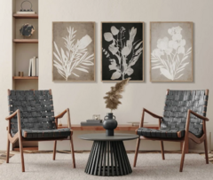 TRIPTICO FLORAL NEUTRO x3 - comprar online