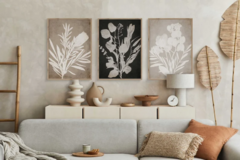 TRIPTICO FLORAL NEUTRO x3