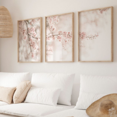 TRIPTICO FLOR CEREZO x3 - comprar online