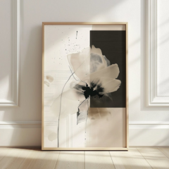 TRÍPTICO FLOR SECA ABSTRACTA x3 - comprar online