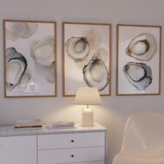 TRIPTICO OSTRA COSTERA x3 - ESCALA DECO