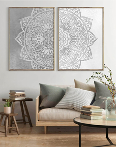 SET MANDALA GRIS DOS x2 - comprar online
