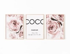 TRIPTICO COCO & PEONIES