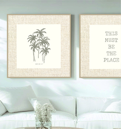 SET PALM PLACE TEXTIL x2 - comprar online
