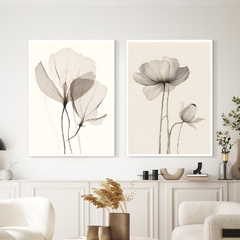 SET FLORAL TRANSPARENCIA x2 en internet