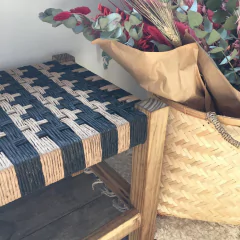 BANCO PIE DE CAMA COMBINADO NEGRO - comprar online