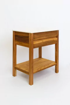 Mesita de Luz DOBLE MÁRMOL