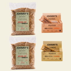Pack Saludable: 2 kg de Granola + 2 Cajas de Barritas de Frutos Secos