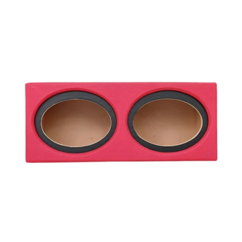 Rackera Para 2 Parlantes 6x9 Moldura Roja