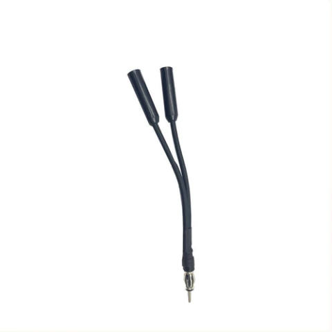 Cable Espiga Antena Adaptador 1 Macho 2 Hembras Alargue