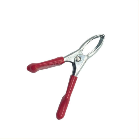 Clip Para Bateria Cocodrilo Chico Rojo