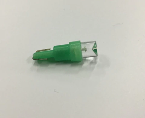 Lampara Led T5 5mm Verde 1 Led Chato