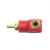 Conector Adaptador Ficha Rca Macho Hembra A 90 Grados Rojo - comprar online