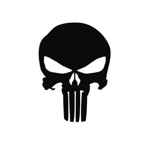 Calco Decorativa The Punisher Sticker Vinilo Ploter