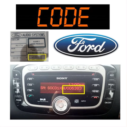 Codigos De Estereos Ford Focus Mondeo Sony X Serie Serial