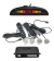 Kit Sensor De Estacionamiento Gris Plata Con Display Sonido