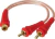 Derivador Bifurcador Y Cable 1 Rca Hembra / 2 Rca Macho 20cm en internet