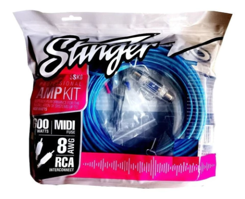 Kit De Cables Potencia Stinger Serie Select / Ssk8 / 8 Ga Gauge