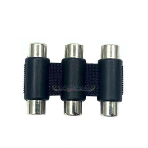 Adaptador 3 Hembras Rca / 3 Hembras Rca