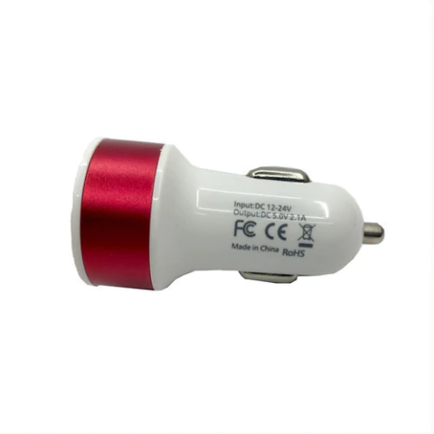 Cargador Doble Usb Auto 12v 24v Celulares Con 2 Usb 1a Y 2a