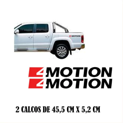 Calco 4motion De Vw Volkswagen Amarok Juego X2 Calcos Motion