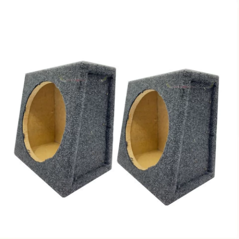 Juego De Bafles Cajas Para 2 Parlantes 6'' Alfombrado Cerrad