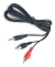 Cable Plug 3,5 St / 2 Rca Con Cable De 2 Mts Altovolumen