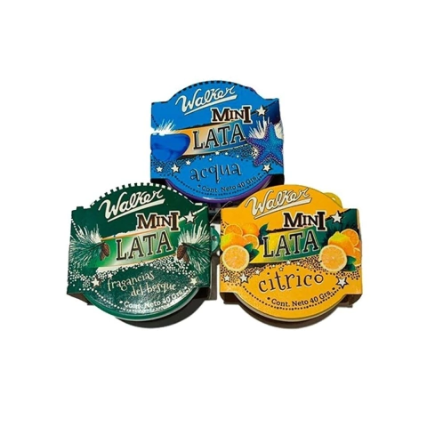 Walker Mini Lata Gel Perfume Aromatizante Autos Varios Aromas