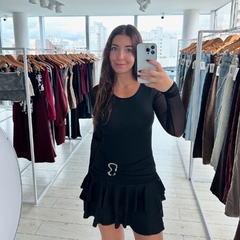 Vestido modal tul volado - comprar online