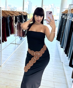 Vestido strapless largo - comprar online