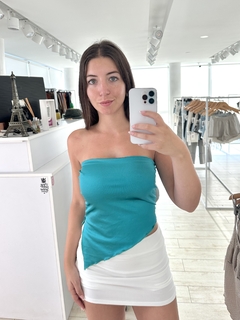 Strapless saten